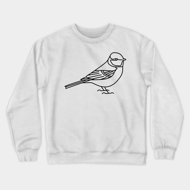 Blue Tit Crewneck Sweatshirt by Radradrad